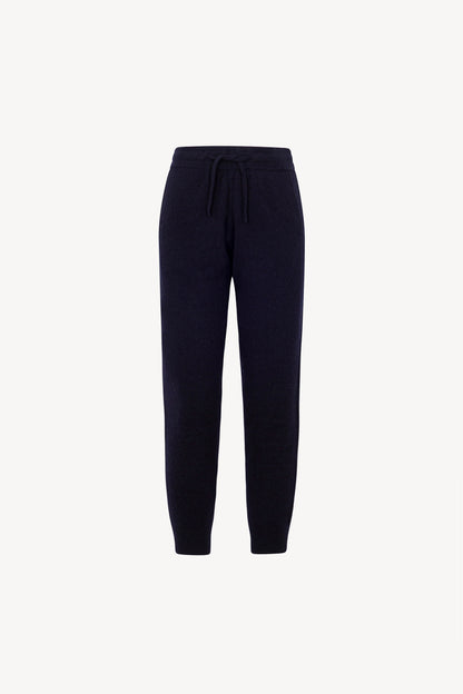 Pantaloni Jogging Unisex in Puro Cashmere Navy