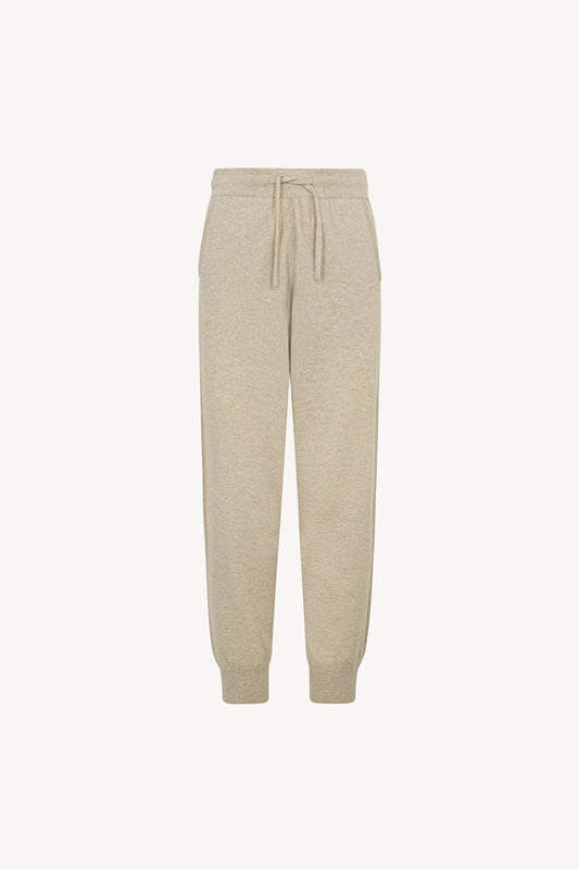 Pantaloni Jogging in Puro Cashmere Avena