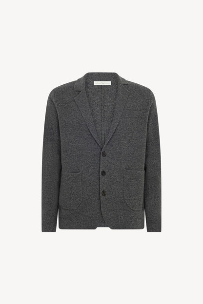 Blazer in Maglia Stoffa in Puro Cashmere Flanella