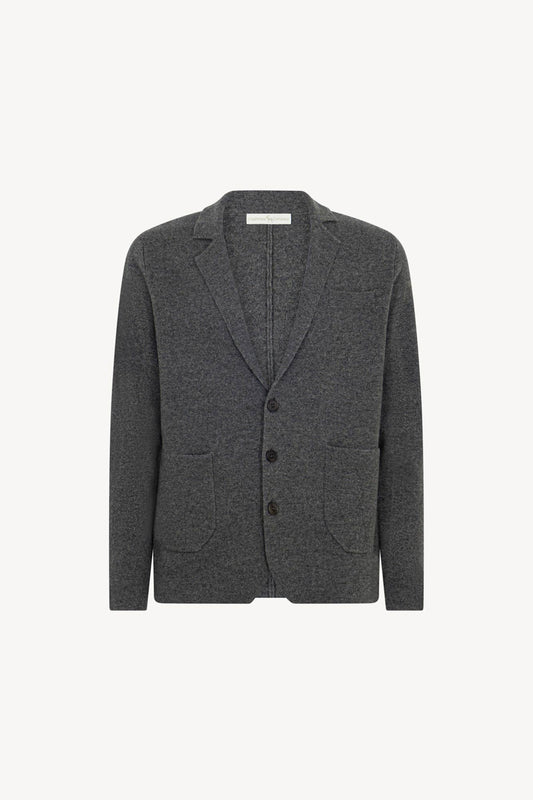 Blazer in Maglia Stoffa in Puro Cashmere Flanella