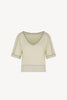 Cotton - Cashmere V-neck Kimono 