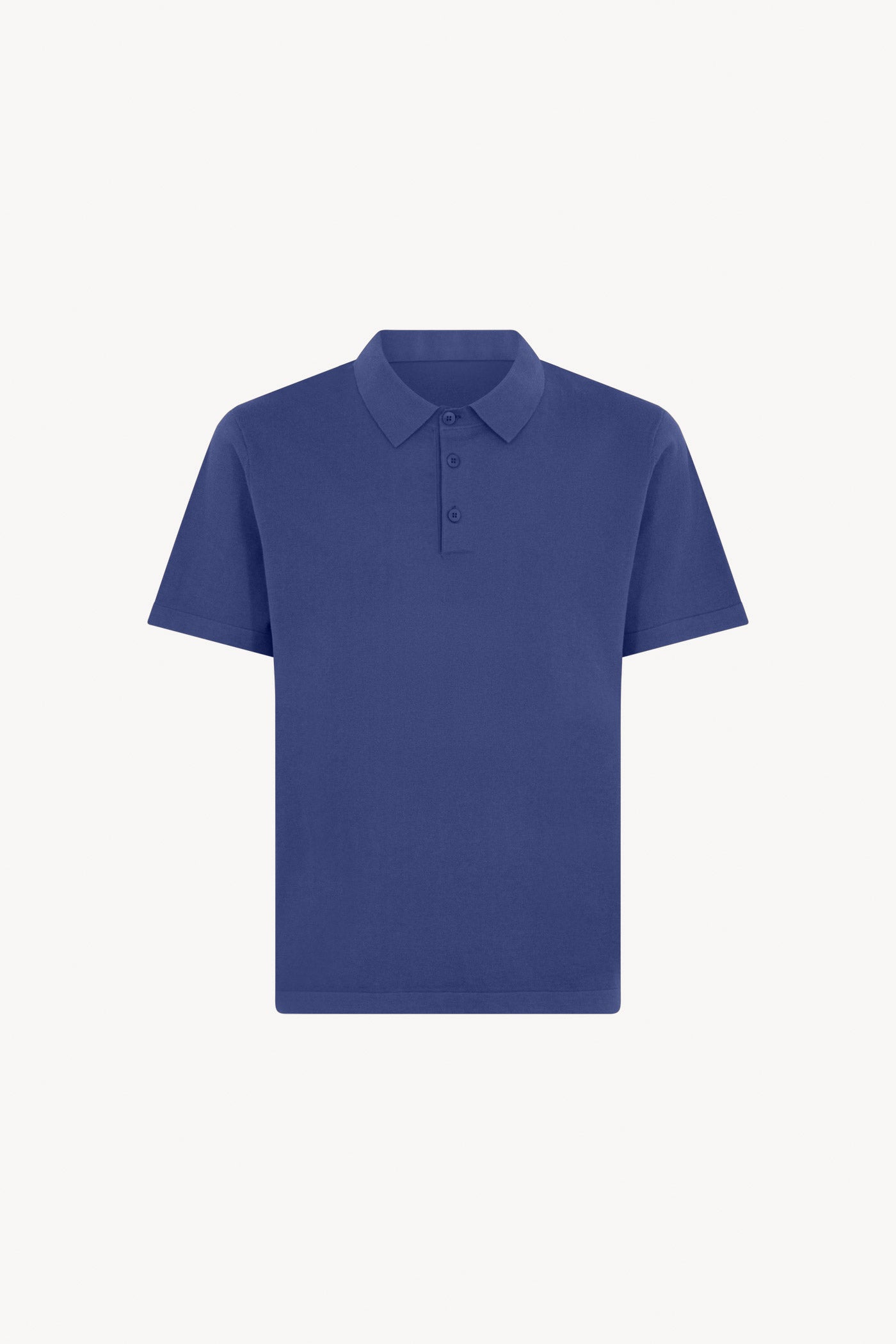 Cotton - Cashmere Half Sleeve Polo Shirt