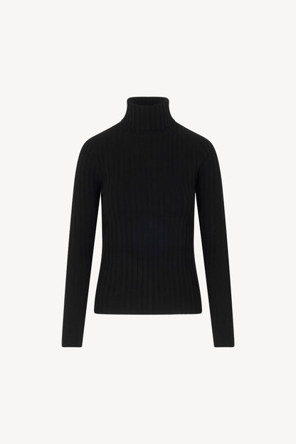 Pure Cashmere Ribbed Turtleneck