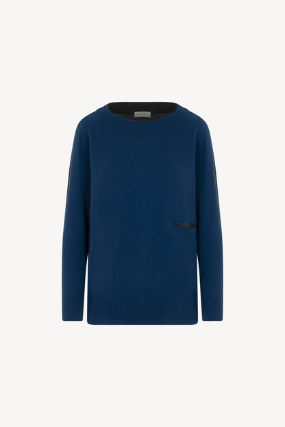 Pure Cashmere Raglan Sweater with Pocket