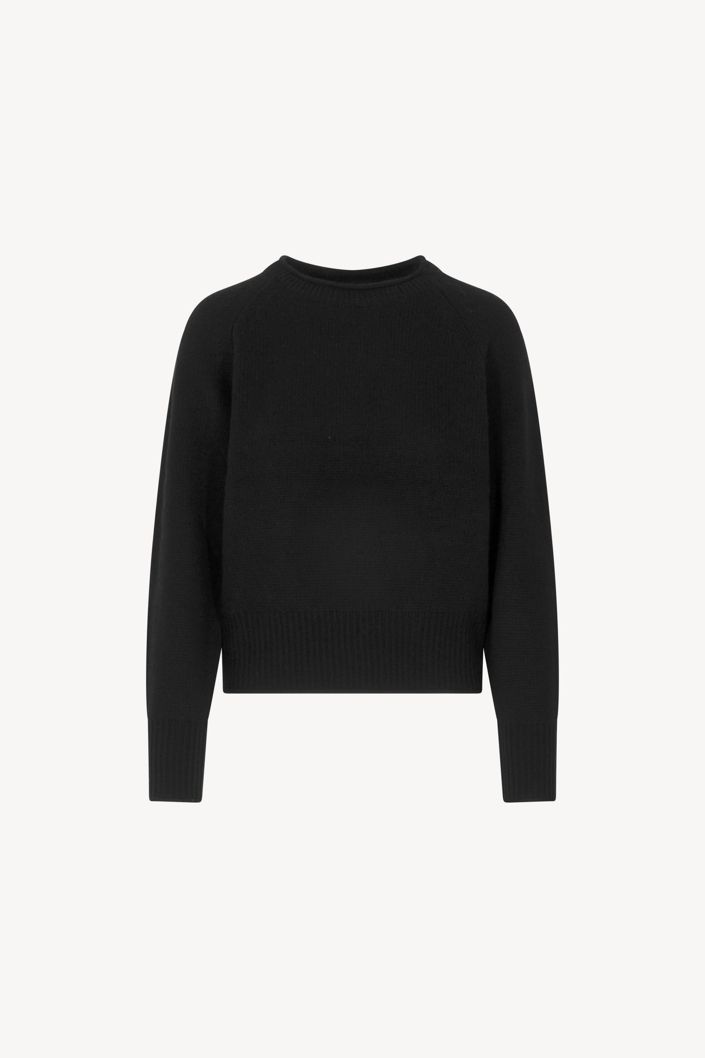 Pure Cashmere 3 Yarn Cropped Crew Neck