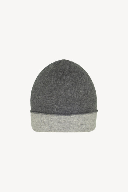 Double Pure Cashmere Beanie